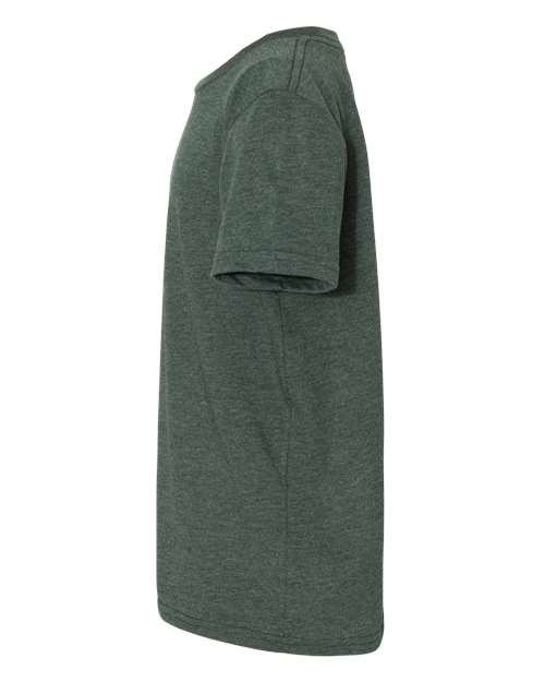 BELLA + CANVAS Youth CVC Jersey Tee 3001YCVC - Heather Forest