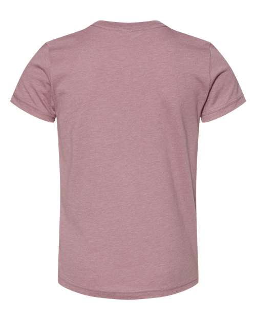 BELLA + CANVAS Youth CVC Jersey Tee 3001YCVC - Heather Orchid