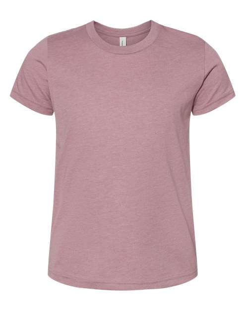 BELLA + CANVAS Youth CVC Jersey Tee 3001YCVC - Heather Orchid