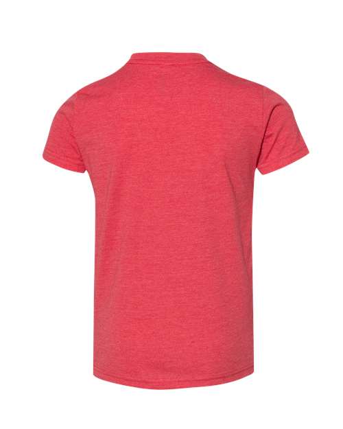 BELLA + CANVAS Youth CVC Jersey Tee 3001YCVC - Heather Red