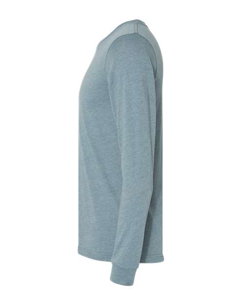 BELLA + CANVAS Heather CVC Long Sleeve Tee 3501CVC - Heather Slate