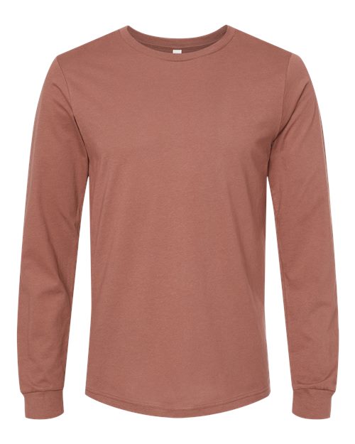 BELLA + CANVAS Unisex Jersey Long Sleeve Tee 3501 - Chestnut