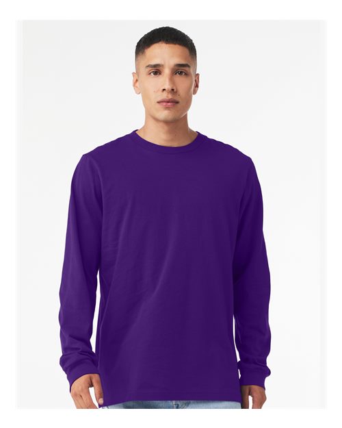 BELLA + CANVAS Unisex Jersey Long Sleeve Tee 3501 - Team Purple