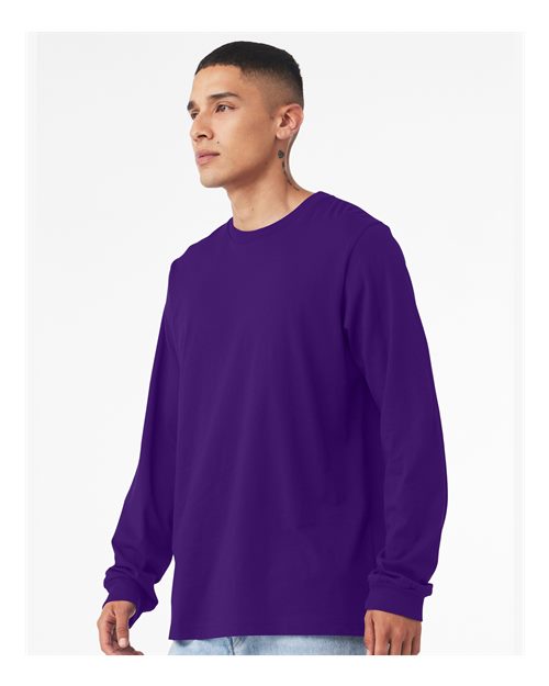 BELLA + CANVAS Unisex Jersey Long Sleeve Tee 3501 - Team Purple