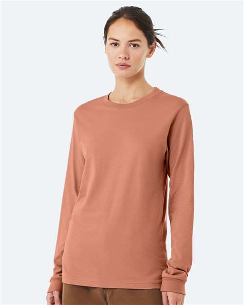 BELLA + CANVAS Unisex Jersey Long Sleeve Tee 3501 - Terracotta