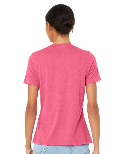 BELLA + CANVAS Women’s Relaxed Fit Triblend Tee 6413 - Charity Pink Triblend