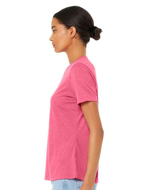 BELLA + CANVAS Women’s Relaxed Fit Triblend Tee 6413 - Charity Pink Triblend