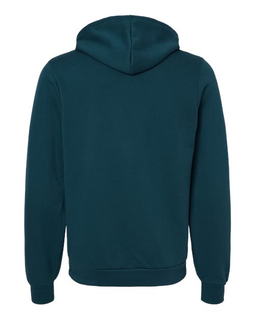 BELLA + CANVAS Unisex Sponge Fleece Hoodie Sweatshirt 3719 - Atlantic
