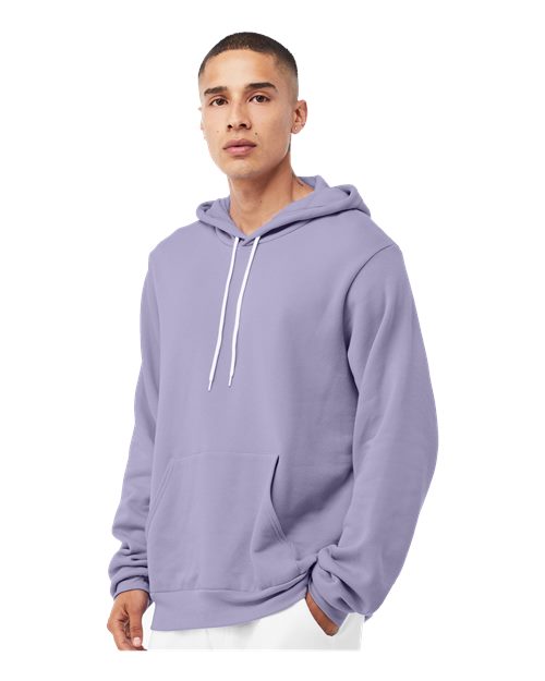 BELLA + CANVAS Unisex Sponge Fleece Hoodie Sweatshirt 3719 - Dark Lavender