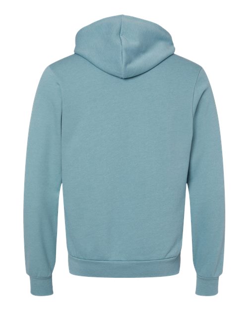 BELLA + CANVAS Unisex Sponge Fleece Hoodie Sweatshirt 3719 - Heather Blue Lagoon