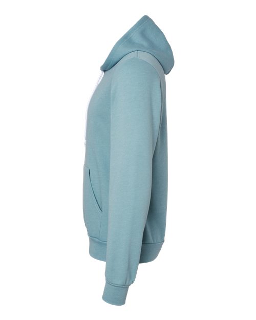 BELLA + CANVAS Unisex Sponge Fleece Hoodie Sweatshirt 3719 - Heather Blue Lagoon