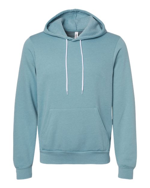 BELLA + CANVAS Unisex Sponge Fleece Hoodie Sweatshirt 3719 - Heather Blue Lagoon