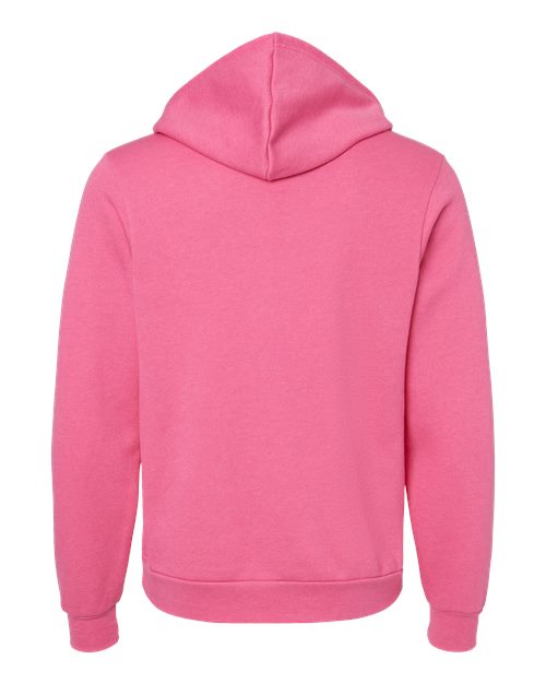 BELLA + CANVAS Unisex Sponge Fleece Hoodie Sweatshirt 3719 - Heather Charity Pink