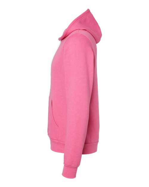 BELLA + CANVAS Unisex Sponge Fleece Hoodie Sweatshirt 3719 - Heather Charity Pink