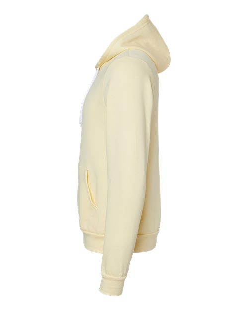 BELLA + CANVAS Unisex Sponge Fleece Hoodie Sweatshirt 3719 - French Vanilla