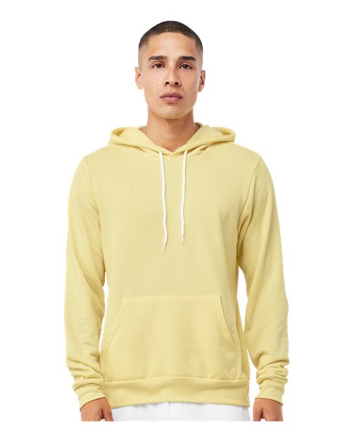 BELLA + CANVAS Unisex Sponge Fleece Hoodie Sweatshirt 3719 - French Vanilla
