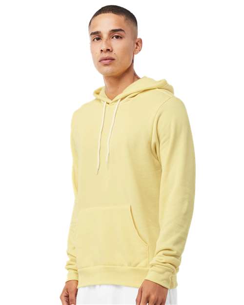 BELLA + CANVAS Unisex Sponge Fleece Hoodie Sweatshirt 3719 - French Vanilla
