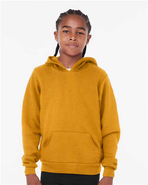 BELLA + CANVAS Youth Sponge Fleece Hoodie Sweatshirt 3719Y