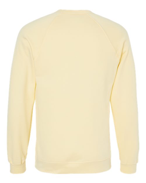 BELLA + CANVAS Unisex Sponge Fleece Raglan Crewneck Sweatshirt 3901 - French Vanilla