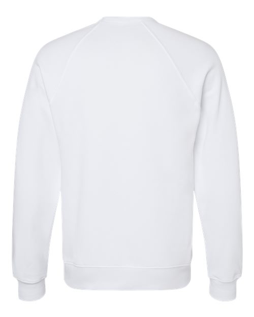 BELLA + CANVAS Unisex Sponge Fleece Raglan Crewneck Sweatshirt 3901 - White