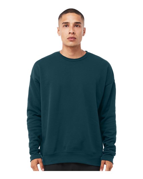 BELLA + CANVAS Unisex Sponge Fleece Drop Shoulder Crewneck Sweatshirt 3945 - Atlantic