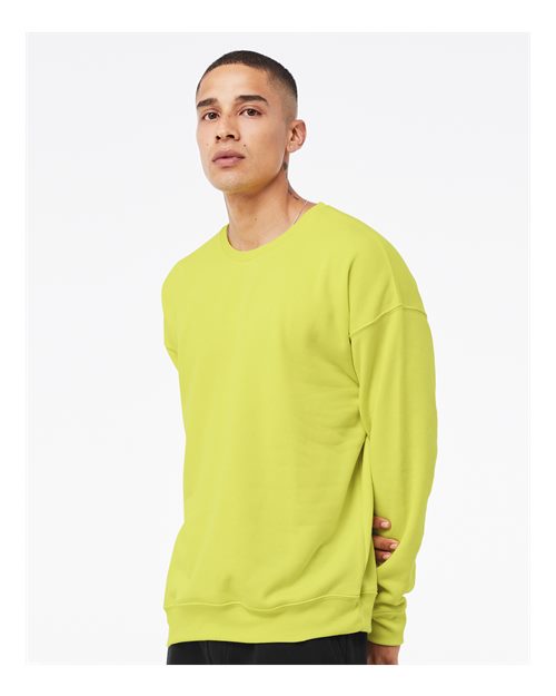 BELLA + CANVAS Unisex Sponge Fleece Drop Shoulder Crewneck Sweatshirt 3945 - Strobe