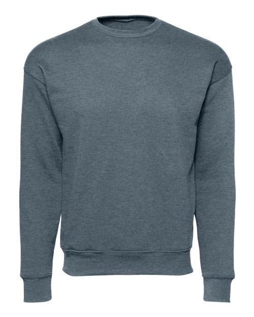 BELLA + CANVAS Unisex Sponge Fleece Drop Shoulder Crewneck Sweatshirt 3945 - Heather Slate