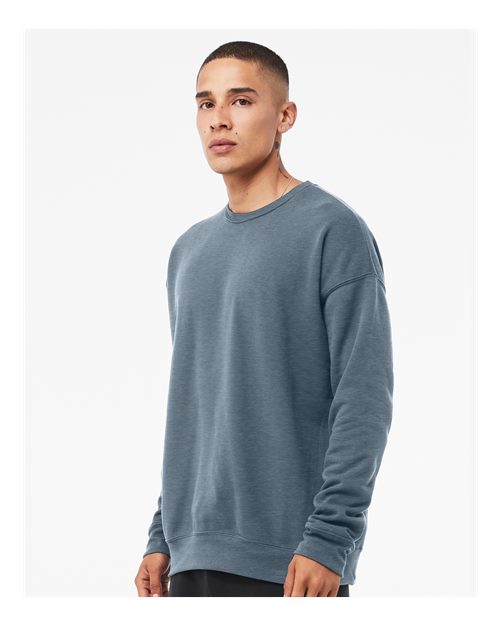 BELLA + CANVAS Unisex Sponge Fleece Drop Shoulder Crewneck Sweatshirt 3945 - Heather Slate