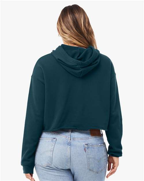 BELLA + CANVAS Women's Crop Fleece Hoodie Sweatshirt 7502