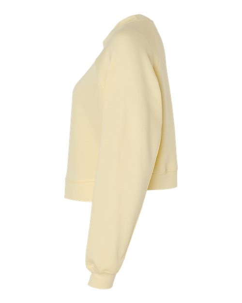 BELLA + CANVAS Women's Crop Raglan Fleece Crewneck Sweatshirt 7505