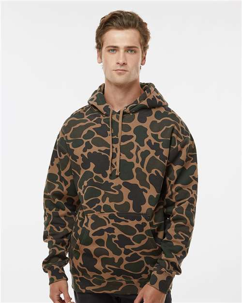 Independent Trading Co. Unisex Heavyweight Hooded Sweatshirt IND4000 - Duck Camo