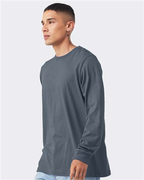 BELLA + CANVAS Unisex Jersey Long Sleeve Tee 3501 - Vintage Navy