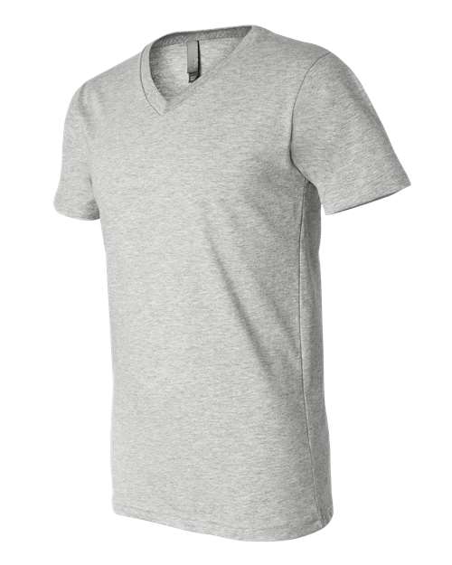 BELLA + CANVAS Unisex Heather CVC V-Neck Tee 3005CVC - Athletic Heather
