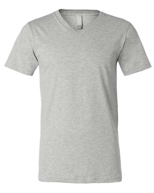 BELLA + CANVAS Unisex Heather CVC V-Neck Tee 3005CVC - Athletic Heather