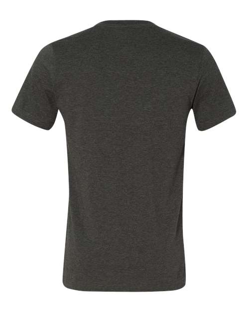 BELLA + CANVAS Unisex Heather CVC V-Neck Tee 3005CVC - Dark Grey Heather