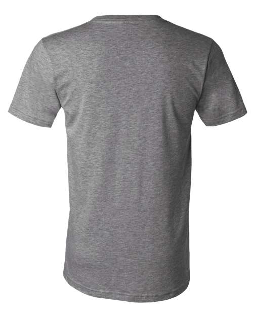 BELLA + CANVAS Unisex Heather CVC V-Neck Tee 3005CVC - Deep Heather