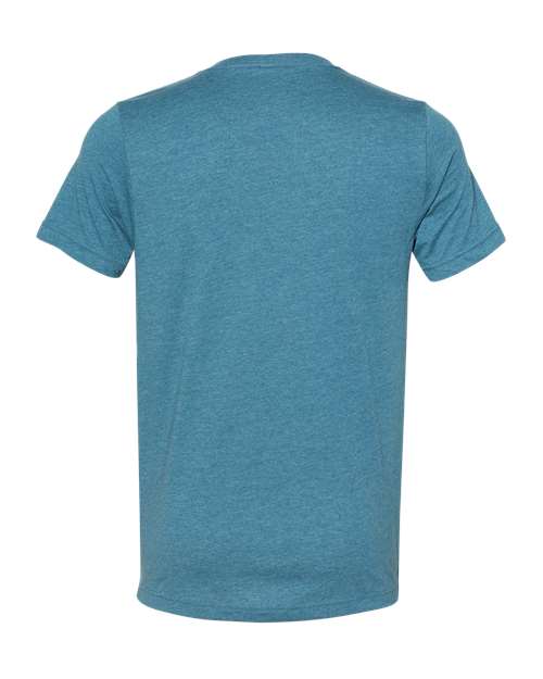 BELLA + CANVAS Unisex Heather CVC V-Neck Tee 3005CVC - Heather Deep Teal