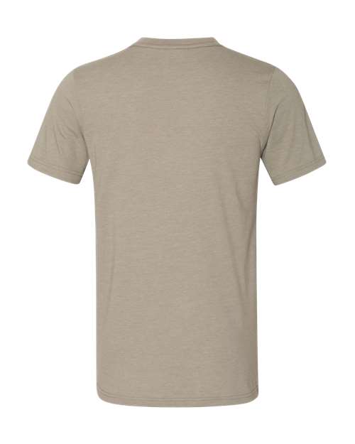 BELLA + CANVAS Unisex Heather CVC V-Neck Tee 3005CVC - Heather Stone