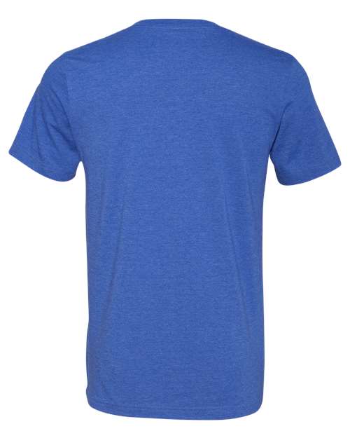 BELLA + CANVAS Unisex Heather CVC V-Neck Tee 3005CVC - Heather True Royal