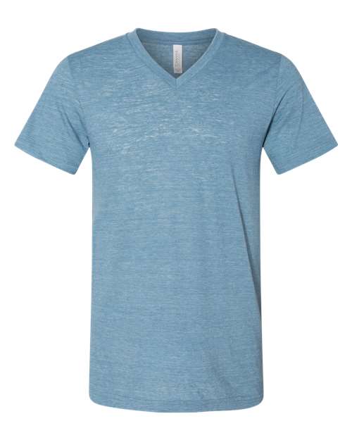 BELLA + CANVAS Unisex Textured Jersey V-Neck Tee 3655