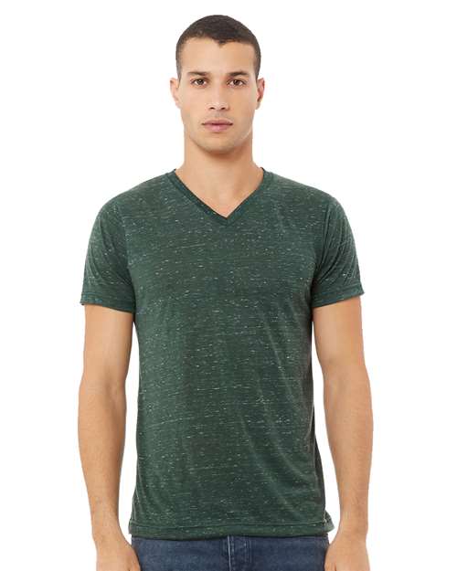 BELLA + CANVAS Unisex Textured Jersey V-Neck Tee 3655