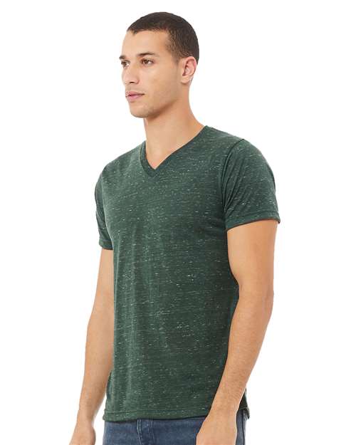 BELLA + CANVAS Unisex Textured Jersey V-Neck Tee 3655