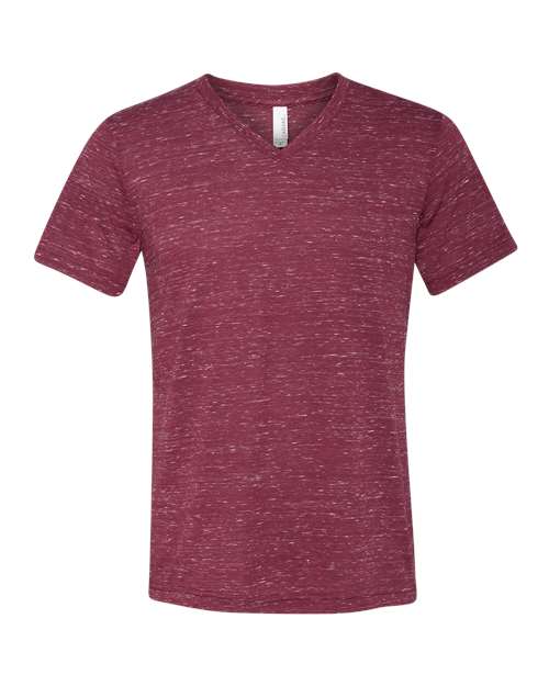 BELLA + CANVAS Unisex Textured Jersey V-Neck Tee 3655