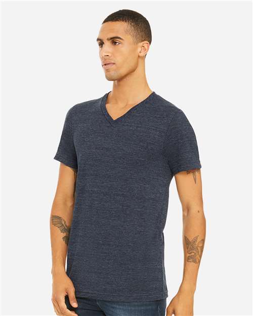 BELLA + CANVAS Unisex Textured Jersey V-Neck Tee 3655