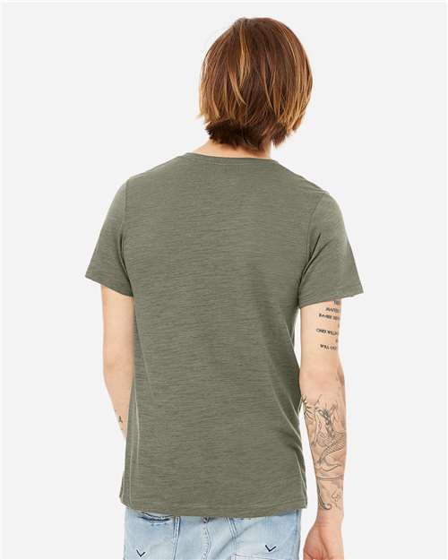 BELLA + CANVAS Unisex Textured Jersey V-Neck Tee 3655