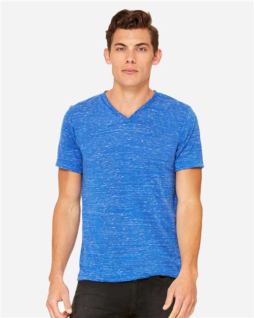 BELLA + CANVAS Unisex Textured Jersey V-Neck Tee 3655