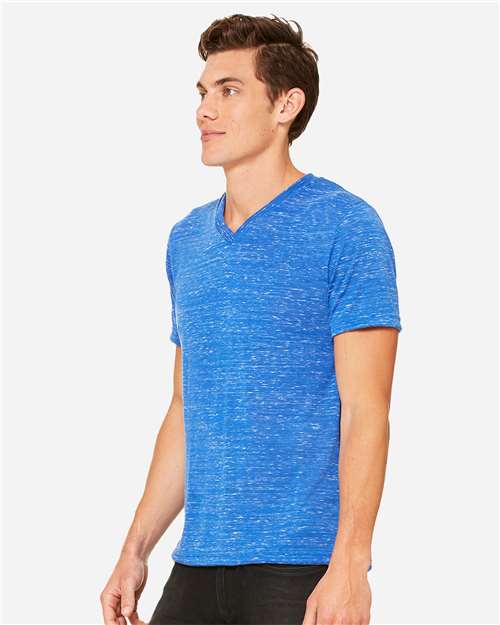 BELLA + CANVAS Unisex Textured Jersey V-Neck Tee 3655