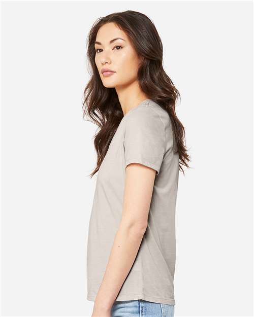 BELLA + CANVAS Women's Relaxed Heather CVC V-Neck Tee 6405CVC