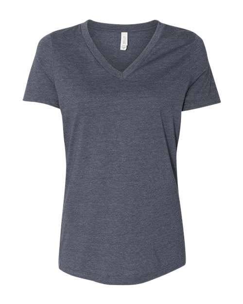 BELLA + CANVAS Women's Relaxed Heather CVC V-Neck Tee 6405CVC