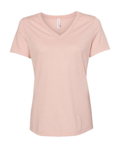 BELLA + CANVAS Women's Relaxed Heather CVC V-Neck Tee 6405CVC